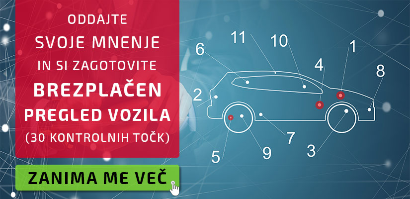 Oddaj mnenje: Brezplačen pregled vozila