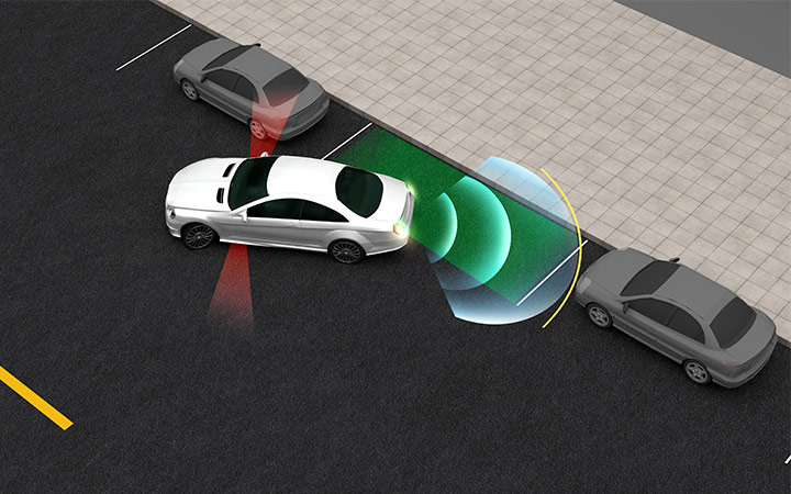Parkirni sistem s krmilno avtomatiko (Park Assist) Parkirni sistem s krmilno avtomatiko (Park Assist)